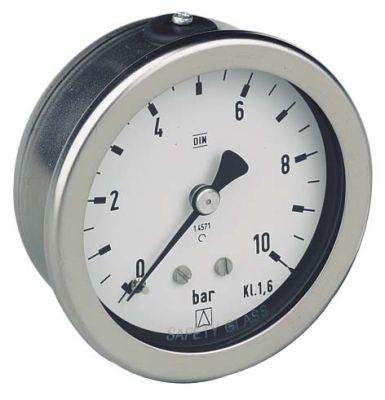 M-CH-63-V4A - Rohrfedermanometer - Chemie