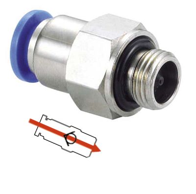 B-RGEB-MSv-bl - Rückschlagfunktion Gerade Einschraubverschraubung