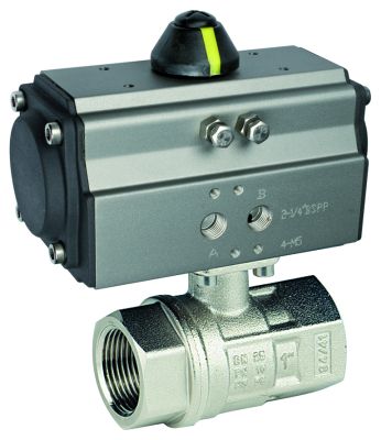 K-PNK-D130-MSv - 2-2-Wege-Pneuma-Kugelhahn, doppeltwirkend