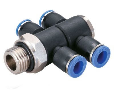 B-TVTEd2-KU - T-Verteiler-Einschraubverschraubung