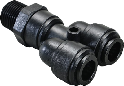 BF-YEdk-…-R-… - Y-Einschraubverschraubung, drehbar, konisch, R-Gewinde