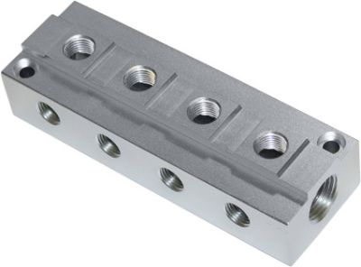 F-VTF2-AL-natur - Verteilerblock - Innengewinde